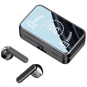 S20 Wireless Bluetooth Earphone Touch LED Stereo Audio Black