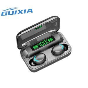 GUIXIA  F9 Wireless Headset Bluetooth Earphone True Bass With Power Bank